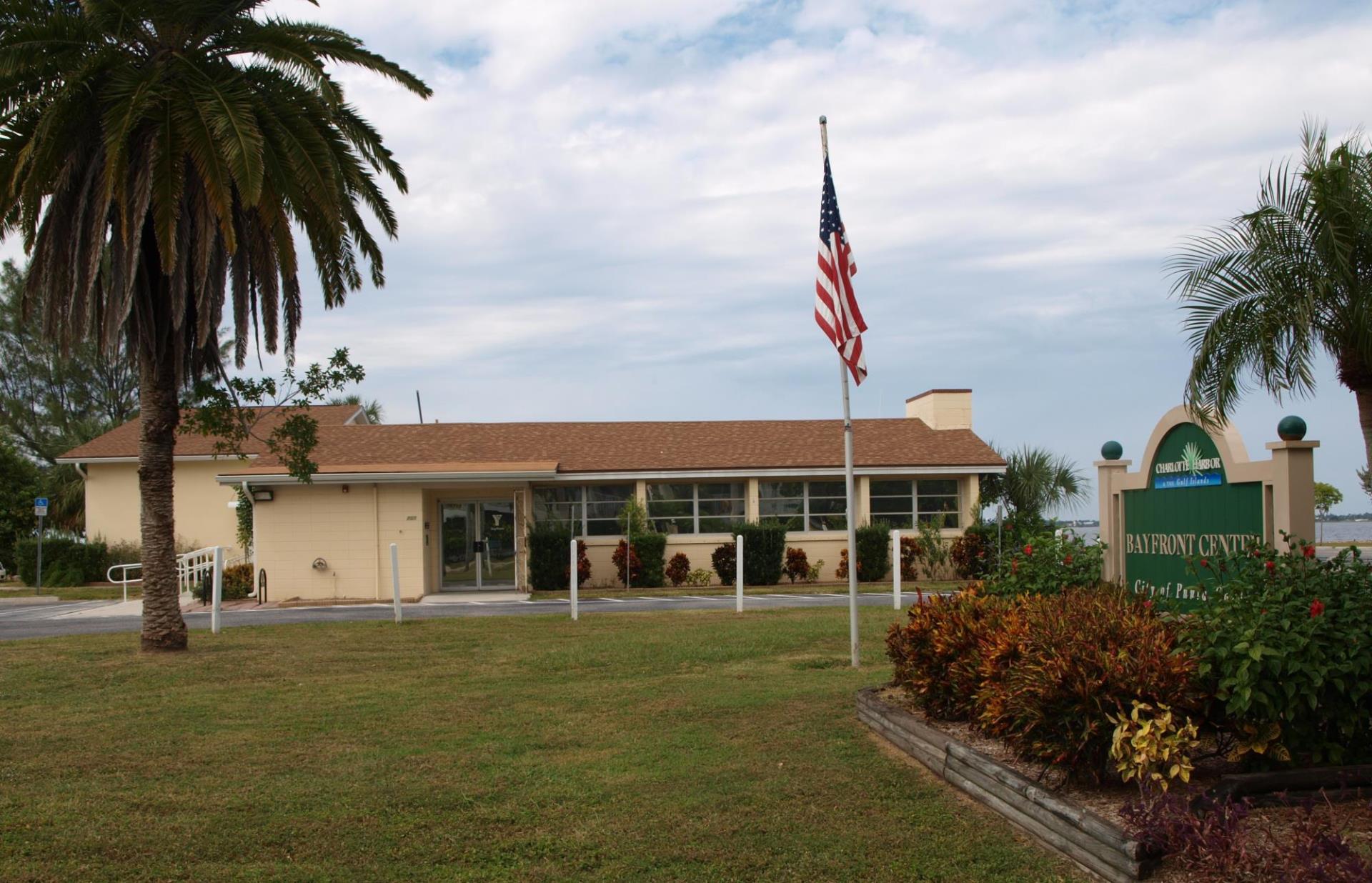 Photo of Bayfront Center one story beige building