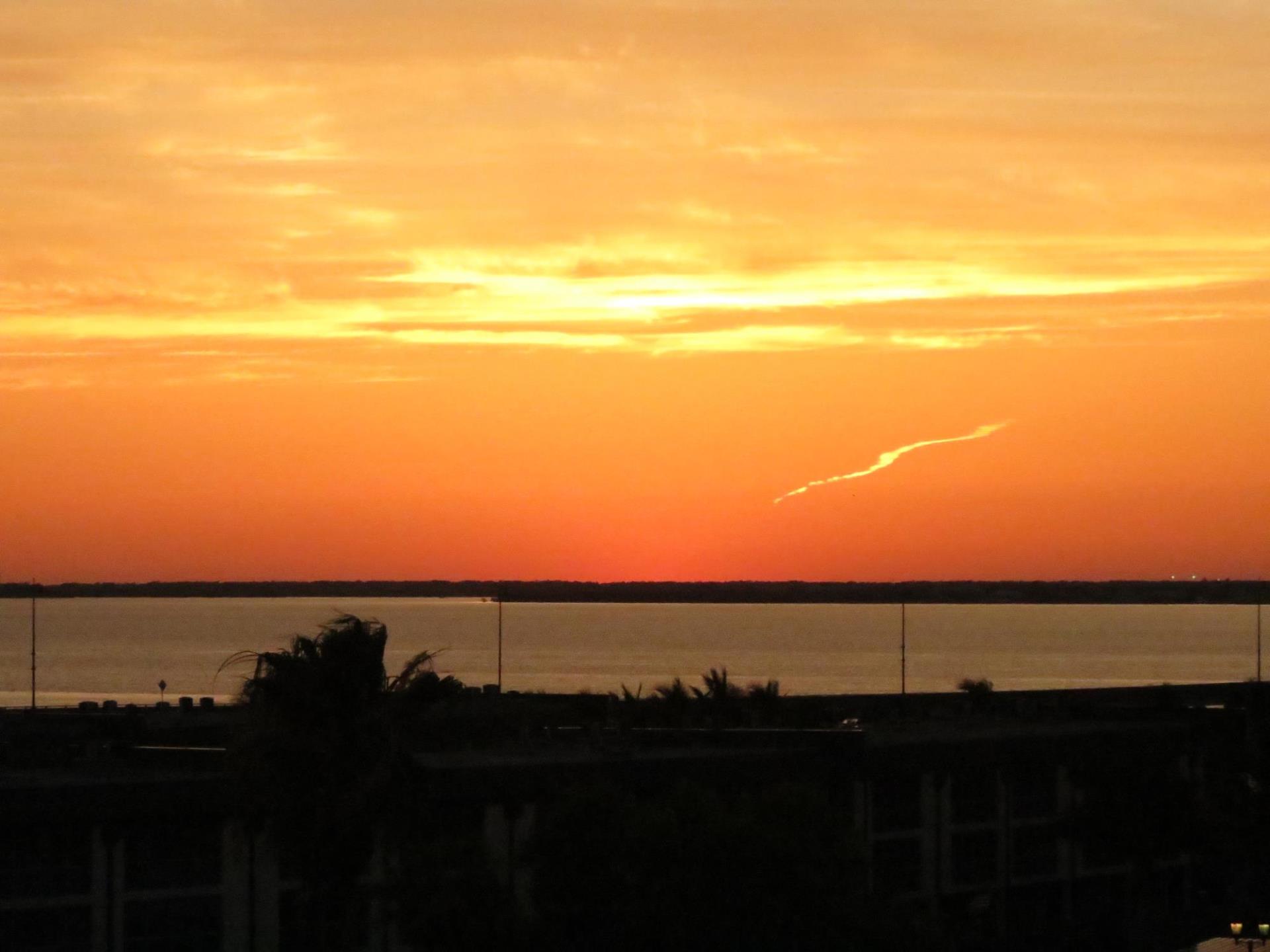 Charlotte Harbor sunset orange sky