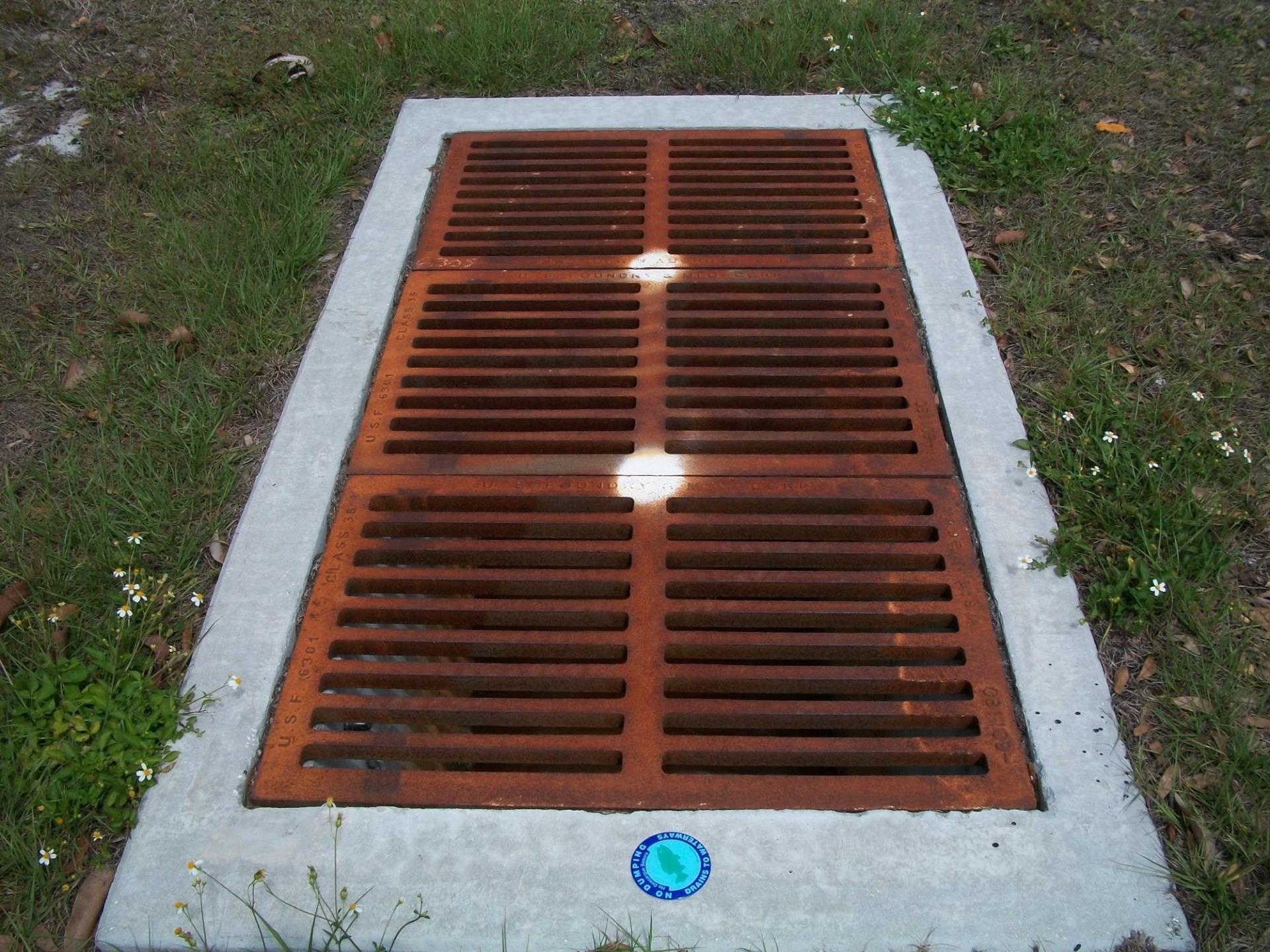  Large storm drain.