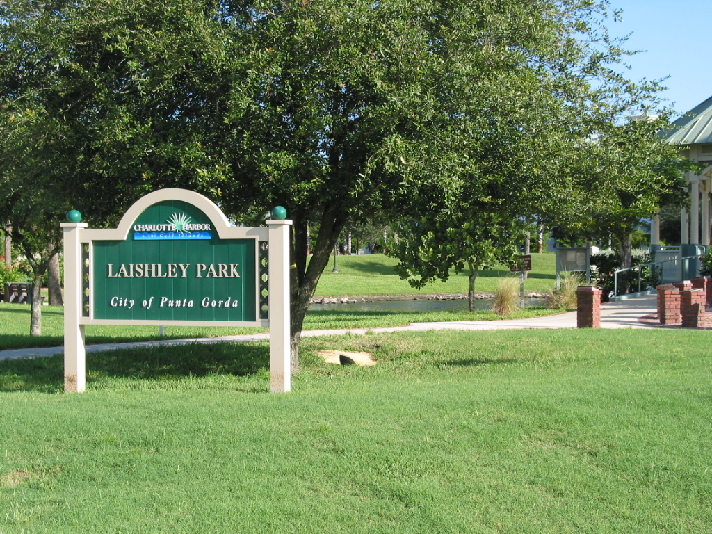 Laishley Park Entrance Sign