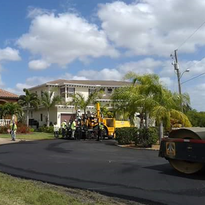 Photo of Street Paving with Industrial Equipment