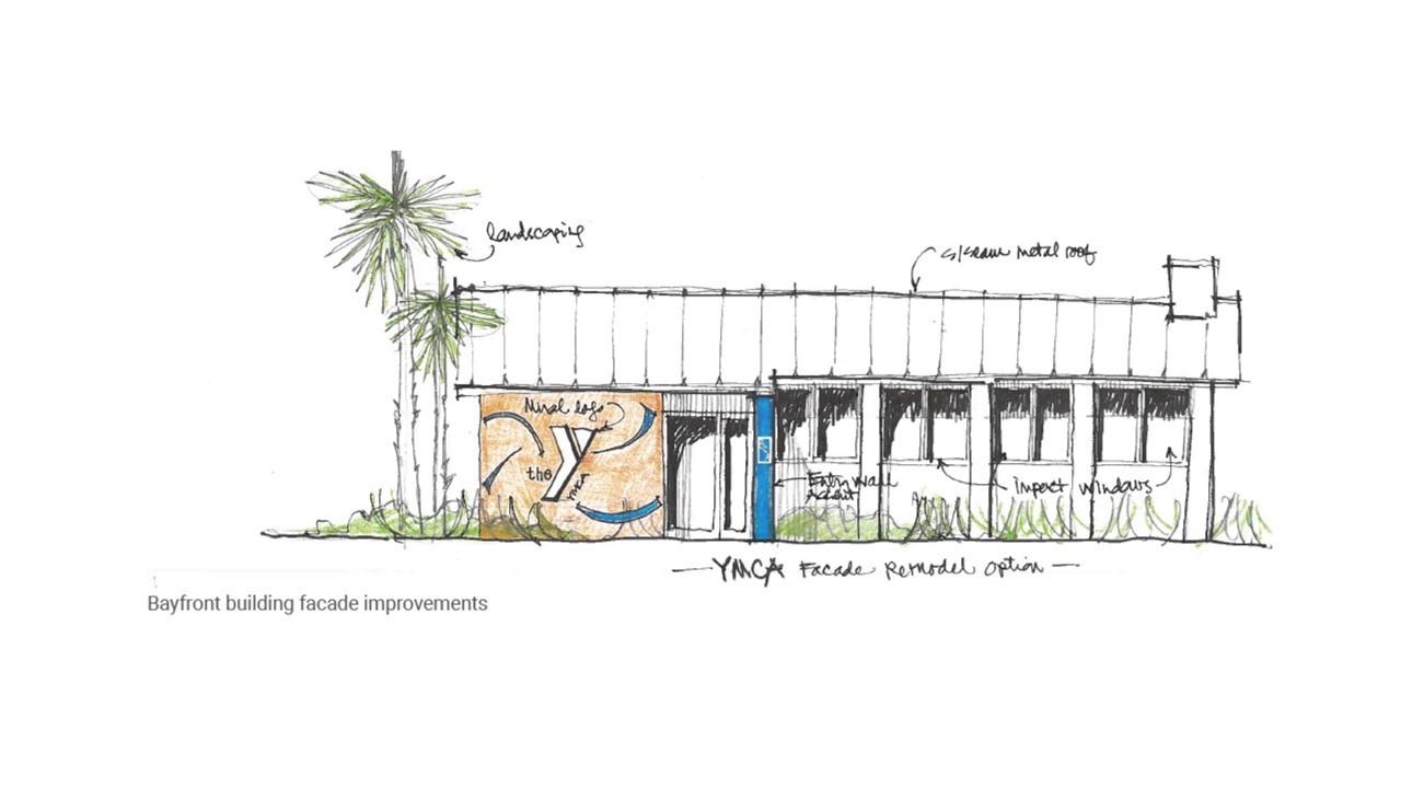 Sketch Bayfront Building Facade Improvements