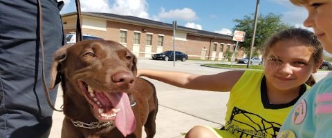 K9 Chase and Kids Outside PGMS