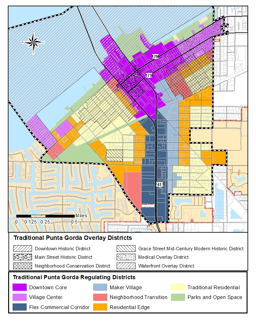 map of the historic overlay districts